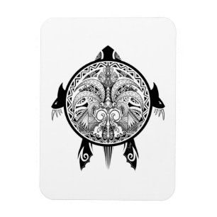 Tätowierung Stammes-Schildkröte Magnet