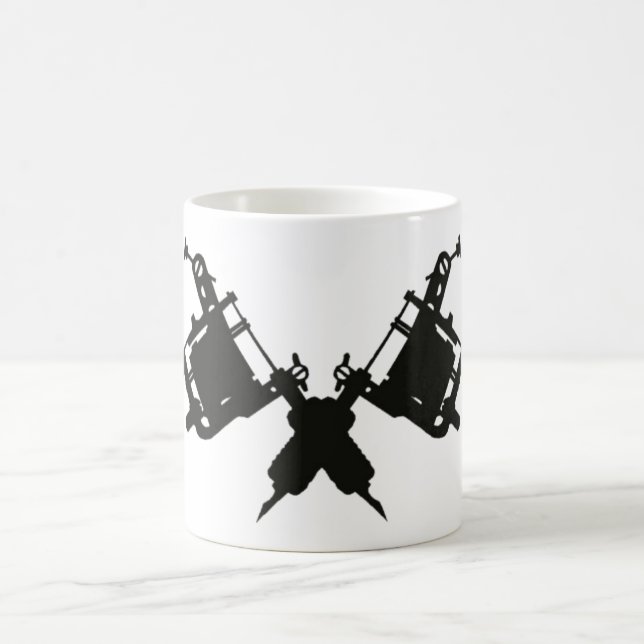 Tätowierungs-Gewehr-Kaffee-Tasse Kaffeetasse (Mittel)