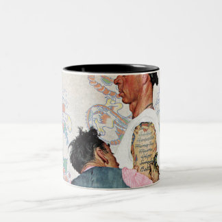 Tätowierungs-Künstler Zweifarbige Tasse