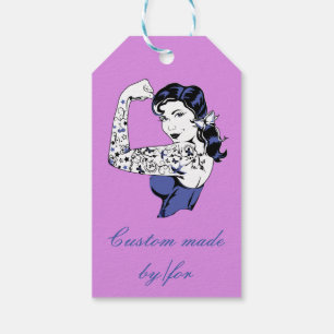 Tätowierungs-Mädchen-Arm herauf Thunder_Cove Geschenkanhänger
