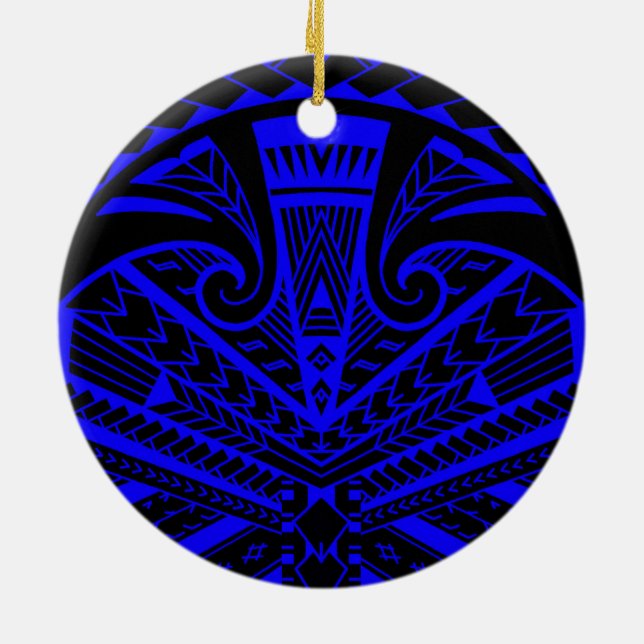 Tätowierungs-Rugbyspieler SamoanSonny Bill Keramikornament (Hinten)