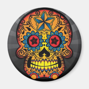 Tätowierungs-Schädel Magnet