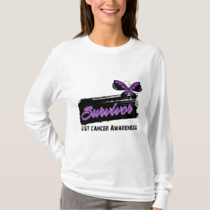 Tätowierungs-Schmetterling KERN Krebs-Überlebender T-Shirt
