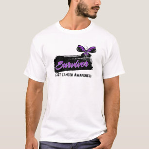 Tätowierungs-Schmetterling KERN Krebs-Überlebender T-Shirt