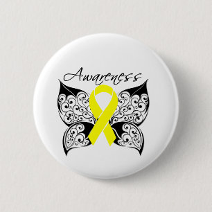 Tätowierungs-Schmetterlings-Bewusstsein - Button