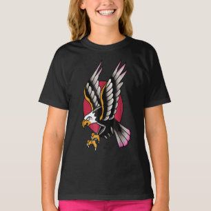 Tätowierungskonzept für den traditionellen Adler T-Shirt