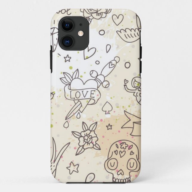 Tätowierungskonzeptmuster Case-Mate iPhone Hülle (Rückseite)