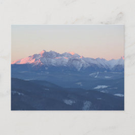 Tatra auf Sonnenaufgang Postkarte