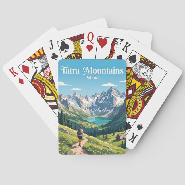 Tatra-Gebirge Polen Spielkarten (Rückseite)