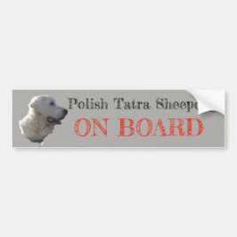 Tatra Sheepdog AN BOARD Autoaufkleber