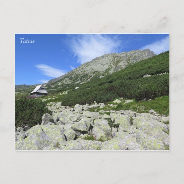 Tatras Polnisches Tal der fünf Seen Postkarte (Vorderseite)