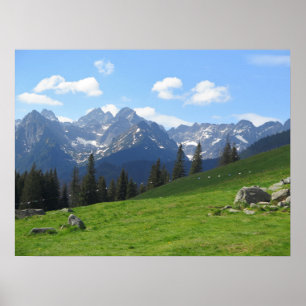 Tatras Rusinowa-Wiese Poster