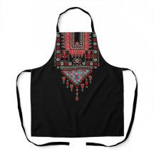 Tatreez palästinensische Thobe Art Print Black Sch