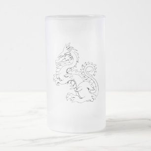 Tatsu Asian Dragon sind Mythische Wesen der Fantas Mattglas Bierglas