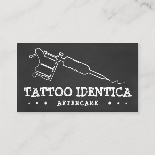 TATTOO AFTERCARE ANWEISUNGEN KALK VISITENKARTE (Vorderseite)