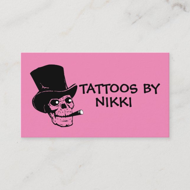 TATTOO ARTIST BUSINESS CARDS  VISITENKARTE (Vorderseite)