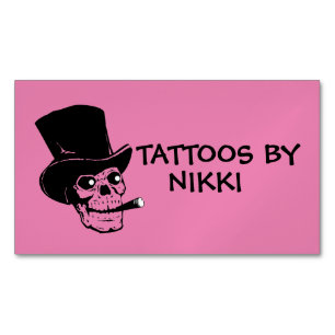 TATTOO ARTIST BUSINESS CARNET MAGNETISCHE VISITENKARTE