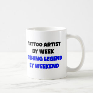 Tattoo Artist Fishing Legende Kaffeetasse