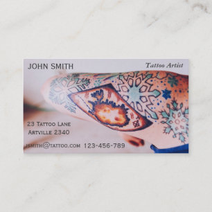 Tattoo Artist Ink Artist Tattoo Parlor Visitenkarte