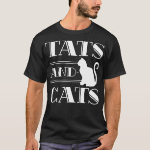 Tattoo Artist Inked Cat Lady Kitten Funny Tattoo T-Shirt