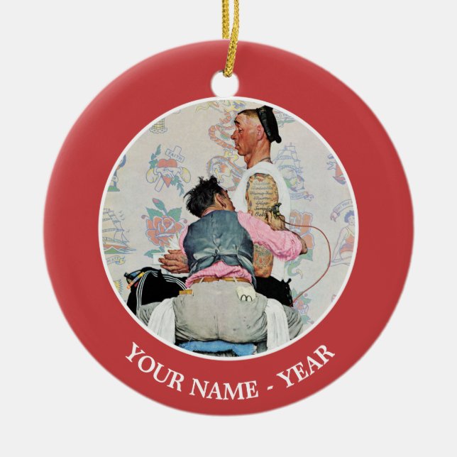 Tattoo Artist Keramikornament (Vorne)