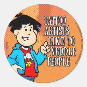 Tattoo Artist Runder Aufkleber