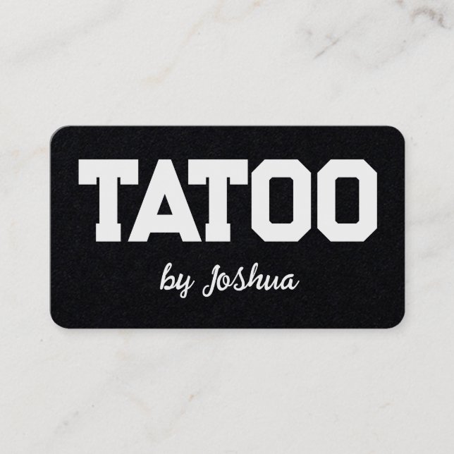 Tattoo Artist Shop Visitenkarte (Vorderseite)