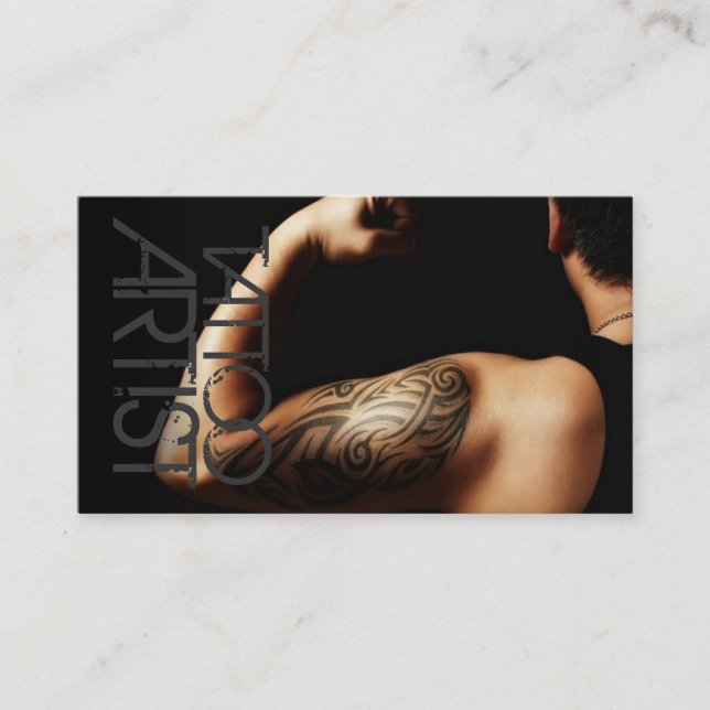 Tattoo Artist, Visitenkarte (Vorderseite)