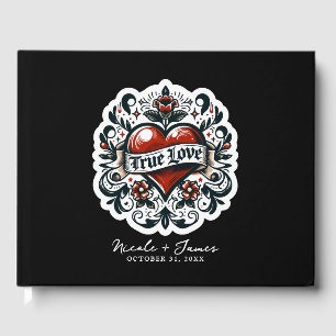 Tattoo-Aufkleber für wahre Liebe Hochzeit Gästebuch