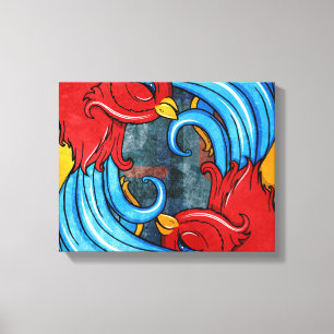 Tattoo Birds Leinwanddruck