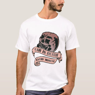 Tattoo crane Todeskopf fear is death every mome T-Shirt