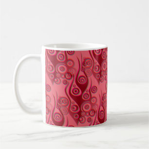 Tattoo Flammen & Kreise Muster + Ihr Backgr. Kaffeetasse