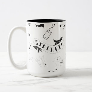Tattoo-Flash-Hope-Aufkleber Zweifarbige Tasse