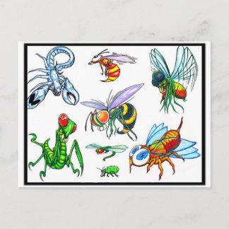 Tattoo Flash Postcard Postkarte