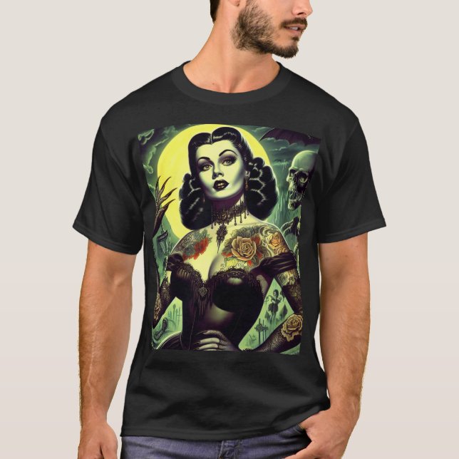 Tattoo Goth Woman T-Shirt (Vorderseite)