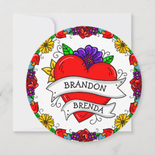 Tattoo Graffiti Art Wedding Einladung