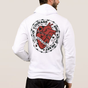 Tattoo herz heart have courage and have heart slo hoodie