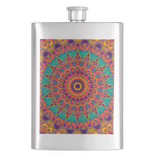 Tattoo Kaleidoscope Fraktal Flachmann