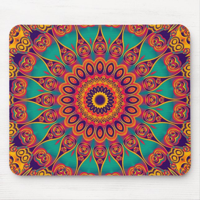 Tattoo Kaleidoscope Fraktal Mousepad (Vorne)