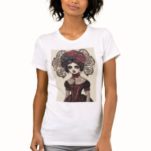 Tattoo Lady (mit Hintergrundfarbe)