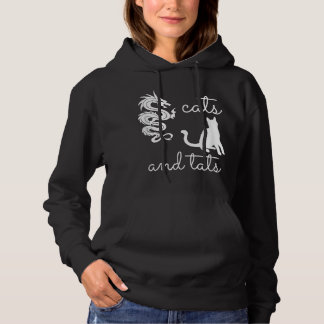 Tattoo Lover spendet Katzen und Tats Dragon Kitten Hoodie