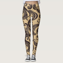 Tattoo-Muster Leggings