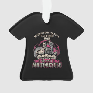 Tattoo-Mutter Biker Unterschätze niemals Motorrad Ornament
