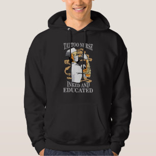 Tattoo Nurse Intensive Care Unit Icu Anästhesie Rn Hoodie