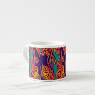 Tattoo Pattern Art - Flammen & Kreise Espressotasse
