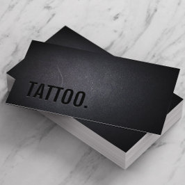 Tattoo Professional Black Bold Minimalist Visitenkarte