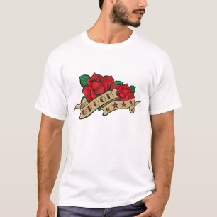 Tattoo-Rose Bräutigam Hemd T-Shirt