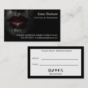 Tattoo-Salon-Termin-Erinnerung Visitenkarte