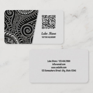 Tattoo Shop Custom QR Visitenkarte