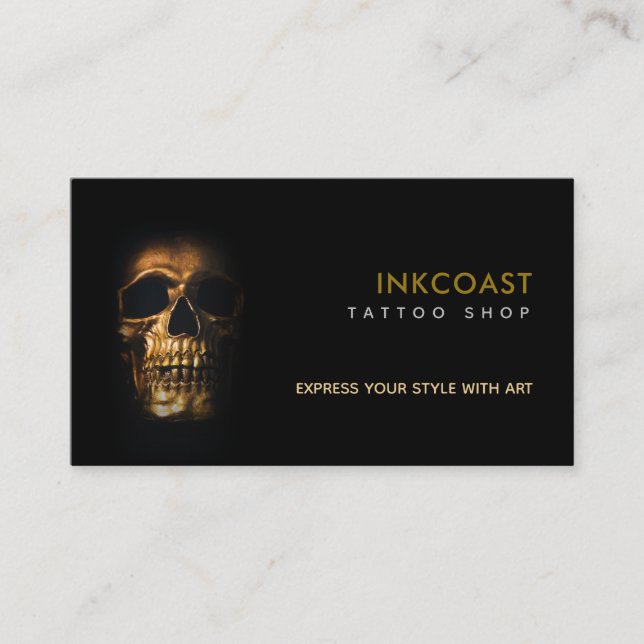Tattoo Shop Slogans Carte de visite (Devant)
